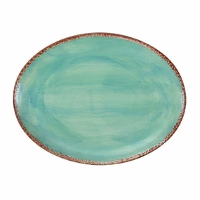 Turquoise Rust Patina Serving Platter shower curtain, waterproof liner