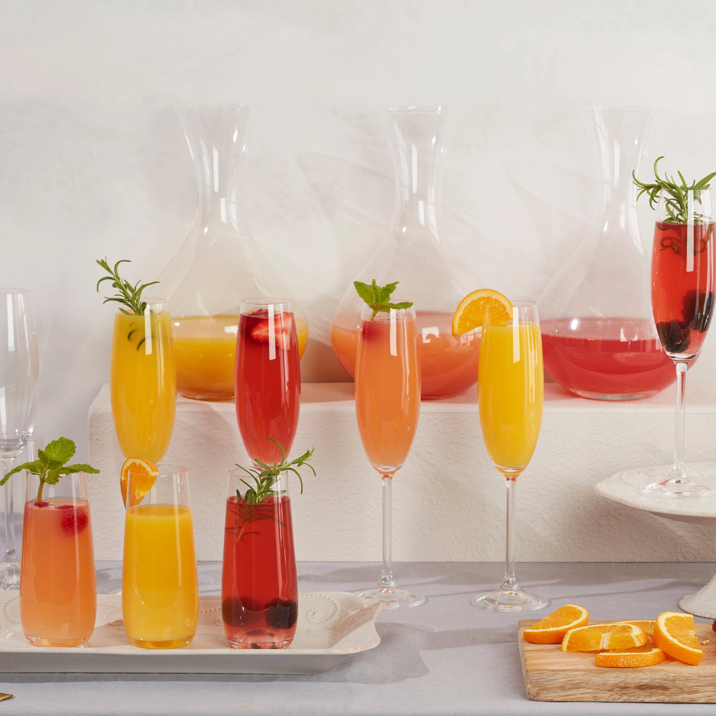 Tuscany Classics Champagne Flute Glasses - Set Of 6