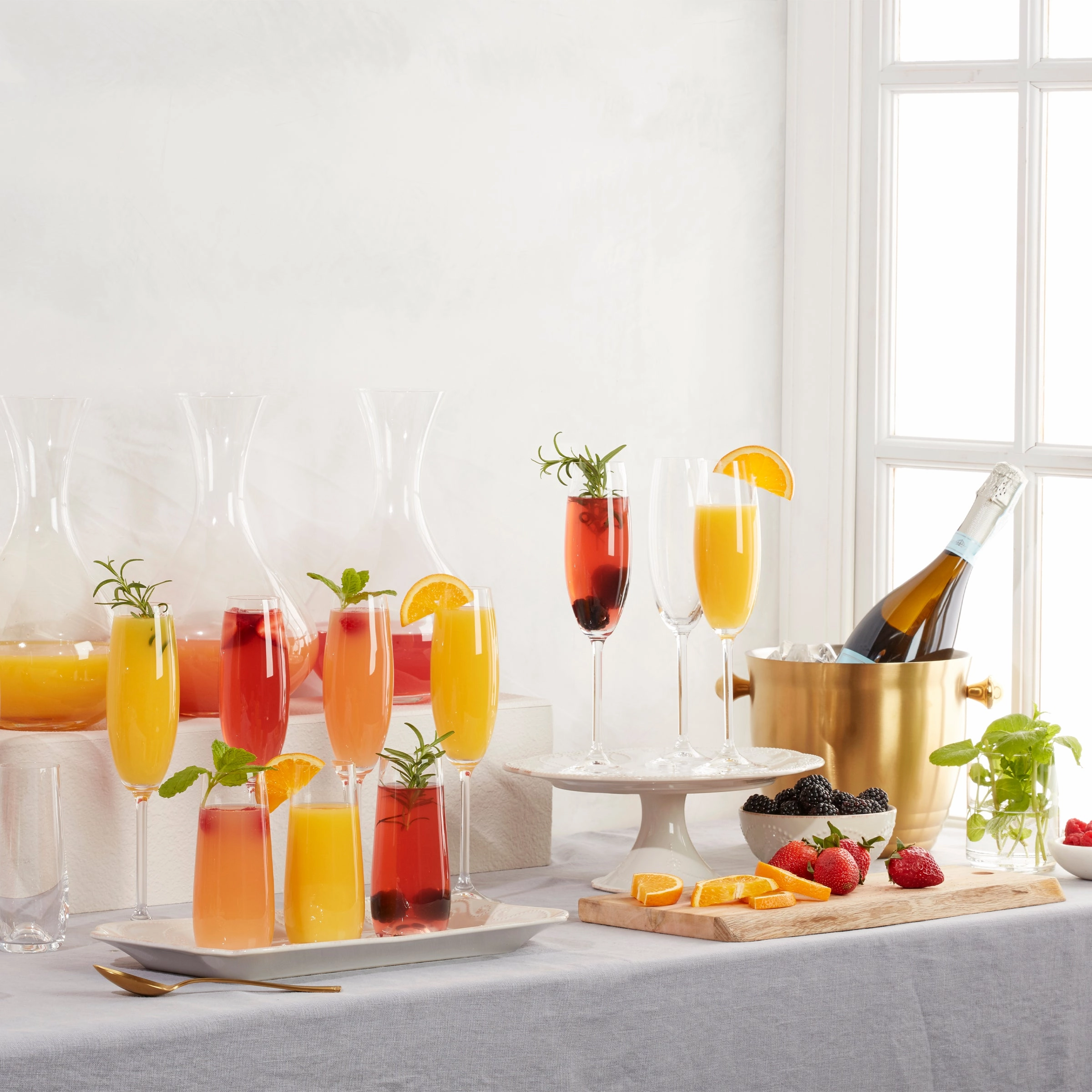 Tuscany Classics Champagne Flute Glasses - Set Of 6