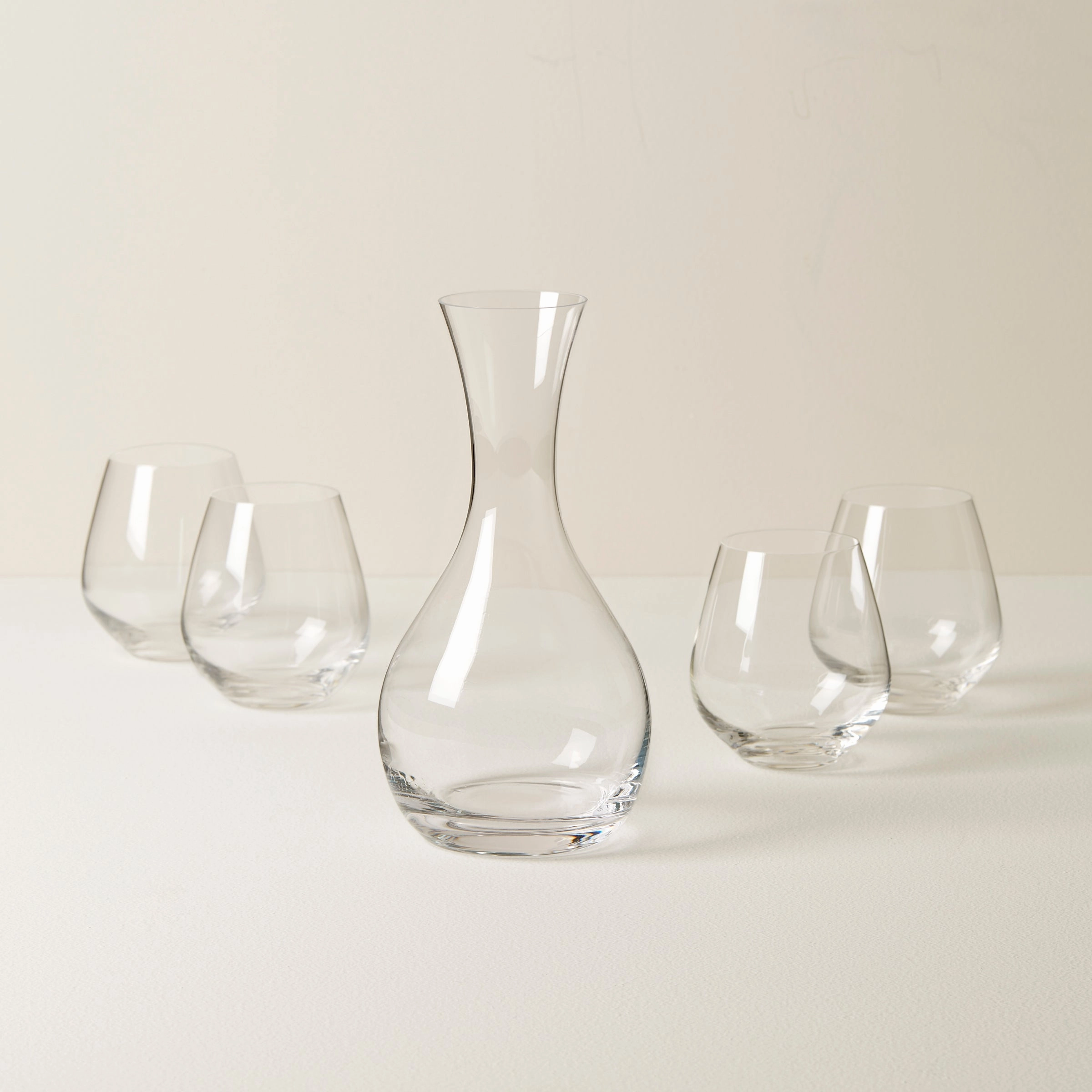 Tuscany Classics Decanter & Stemless Wine Glass Set