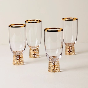 Tuscany Classics Gold Frost All- Purpose Glasses - Set Of 4