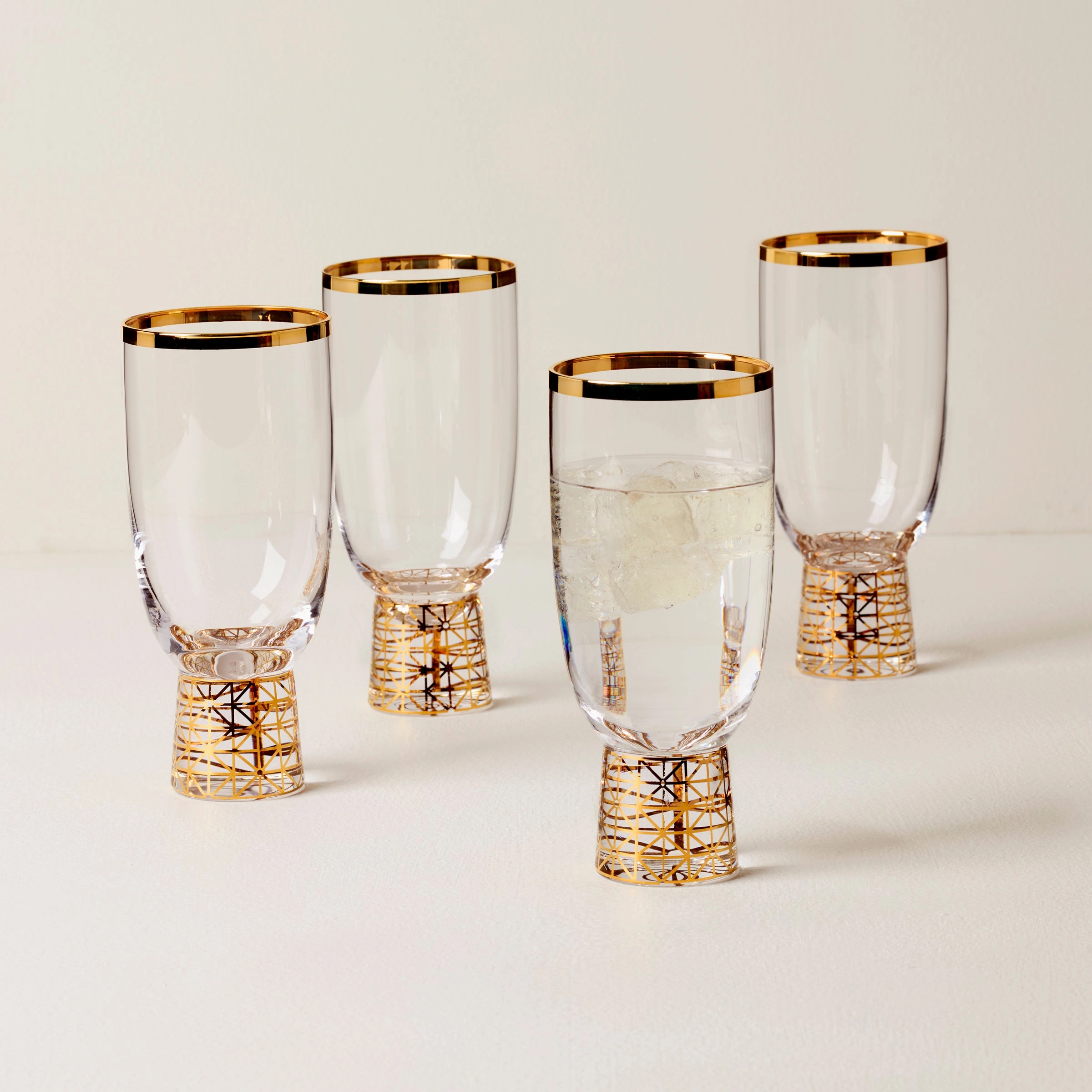 Tuscany Classics Gold Frost All- Purpose Glasses - Set Of 4