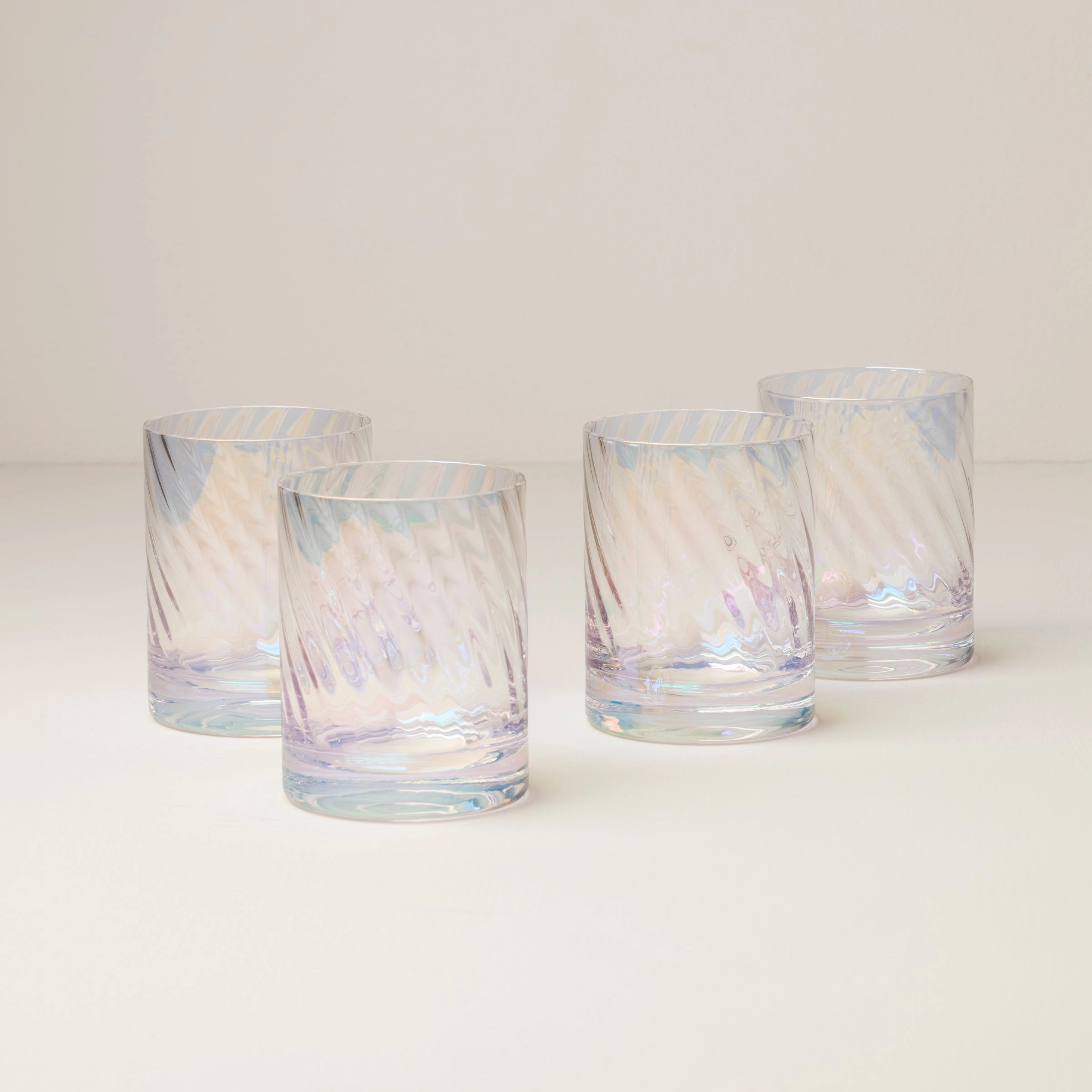 Tuscany Classics Iridescent Double Old Fashion Glasses - Set