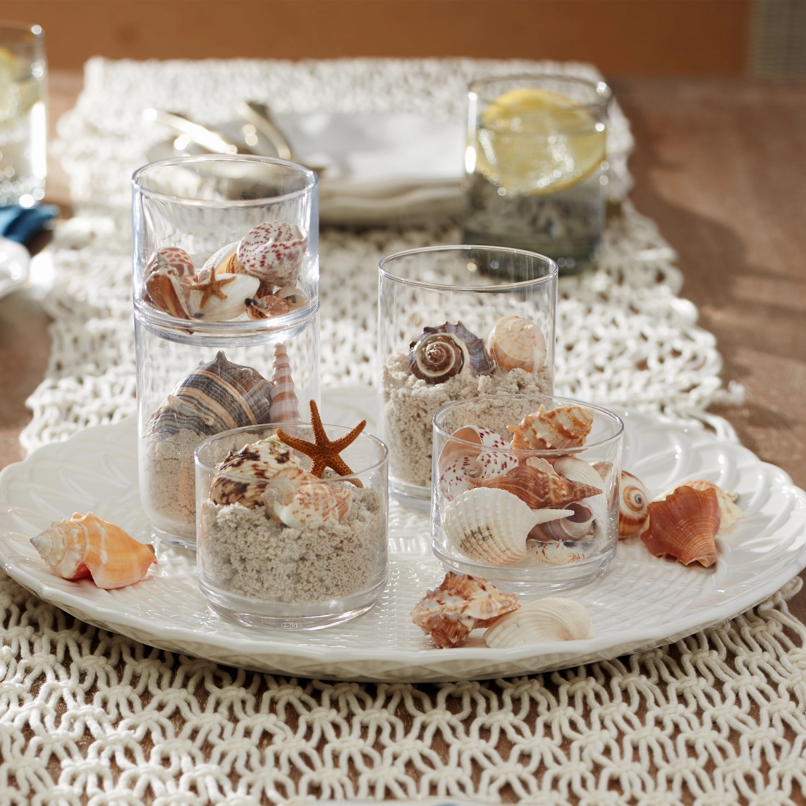 Tuscany Classics Stackable Clear Short Glasses - Set Of 6