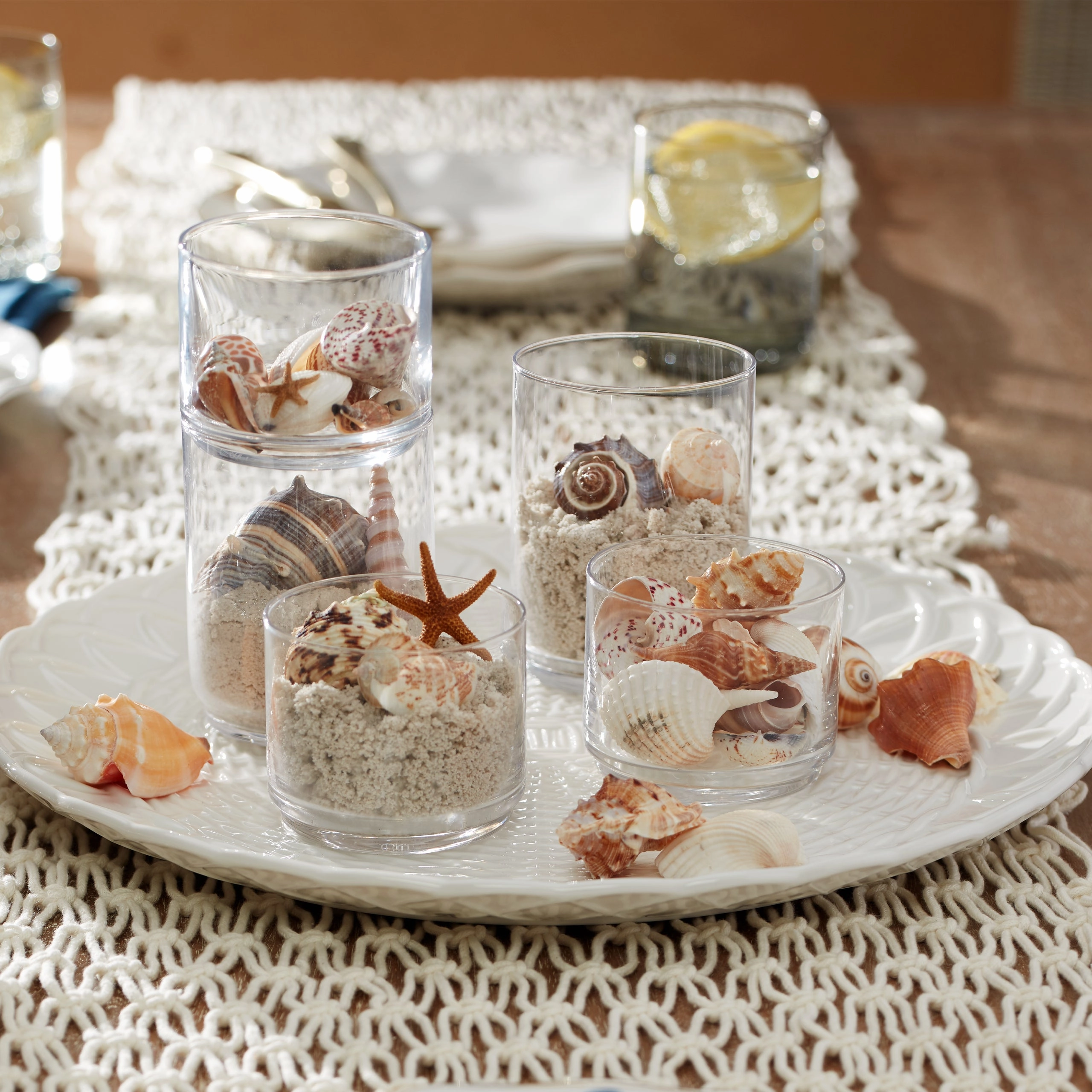 Tuscany Classics Stackable Clear Tall Glasses - Set Of 6