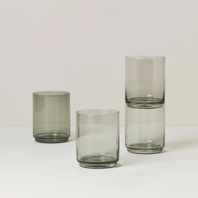Tuscany Classics Stackable Smoke Tall Glasses - Set Of 4