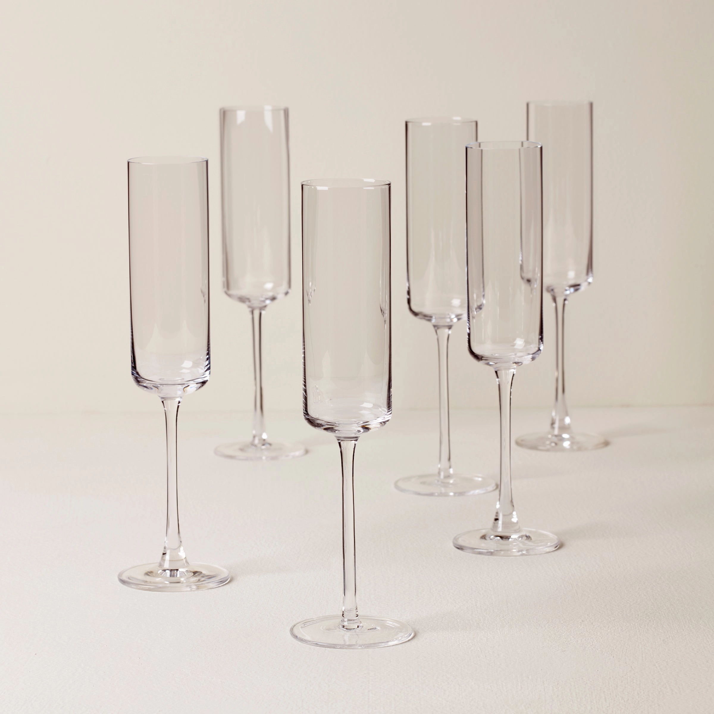 Tuscany Classics Straight Flute Glasses - Set Of 6