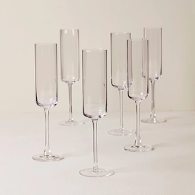 Tuscany Classics Straight Flute Glasses - Set Of 6