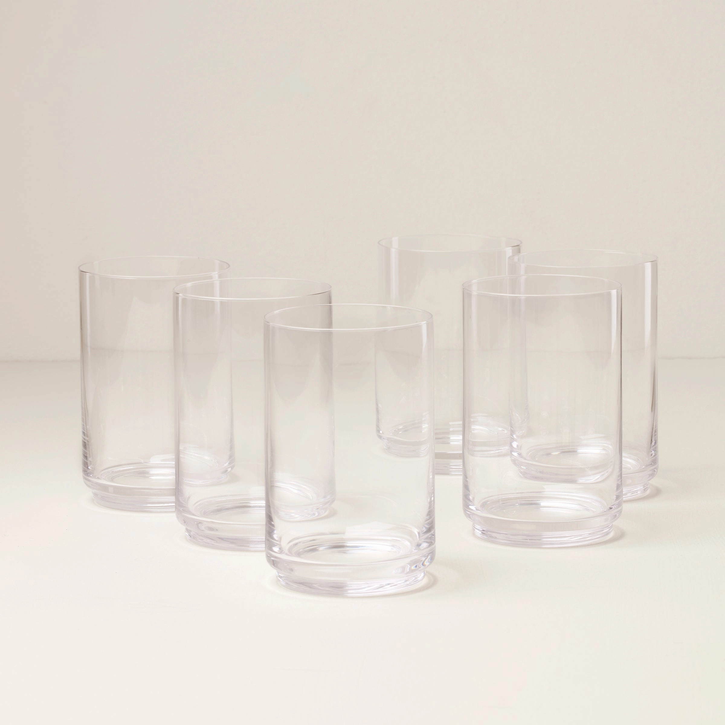 Tuscany Stackable Glass Coolers - Set Of 6