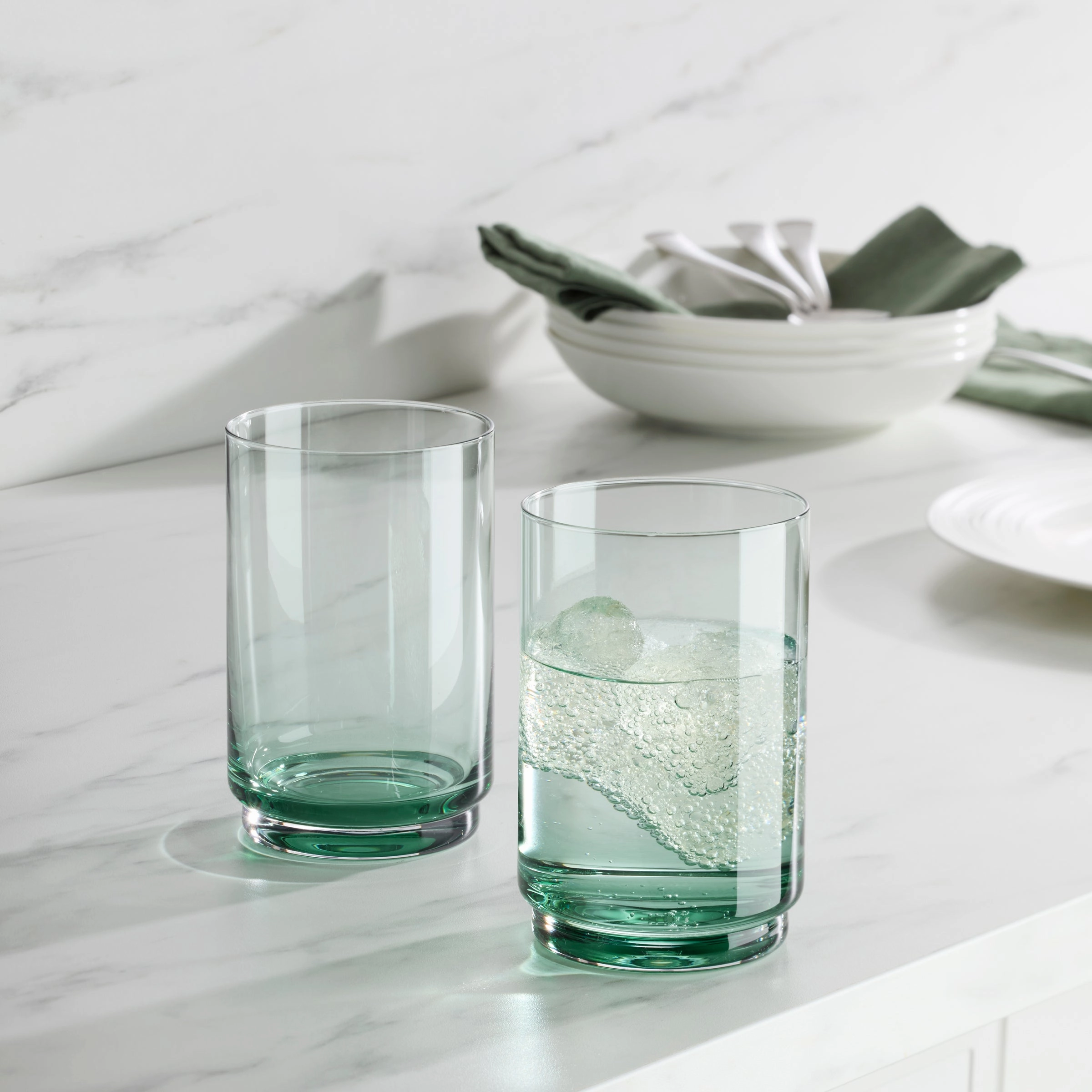 Tuscany Stackable Green Coolers - Set Of 4