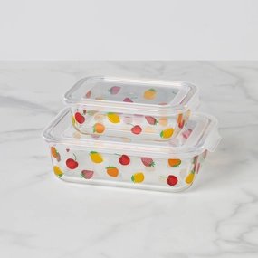 Tutti Fruity 4-Piece Serve & Store Dish Set