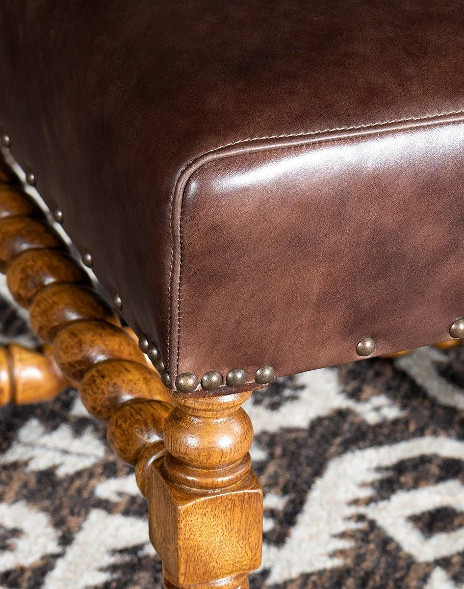 Twisted Leg Mahogany Dining Chair