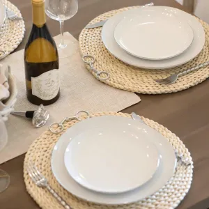 Twisted Seagrass Equestrian Placemats toilet seat cover, slow close seat