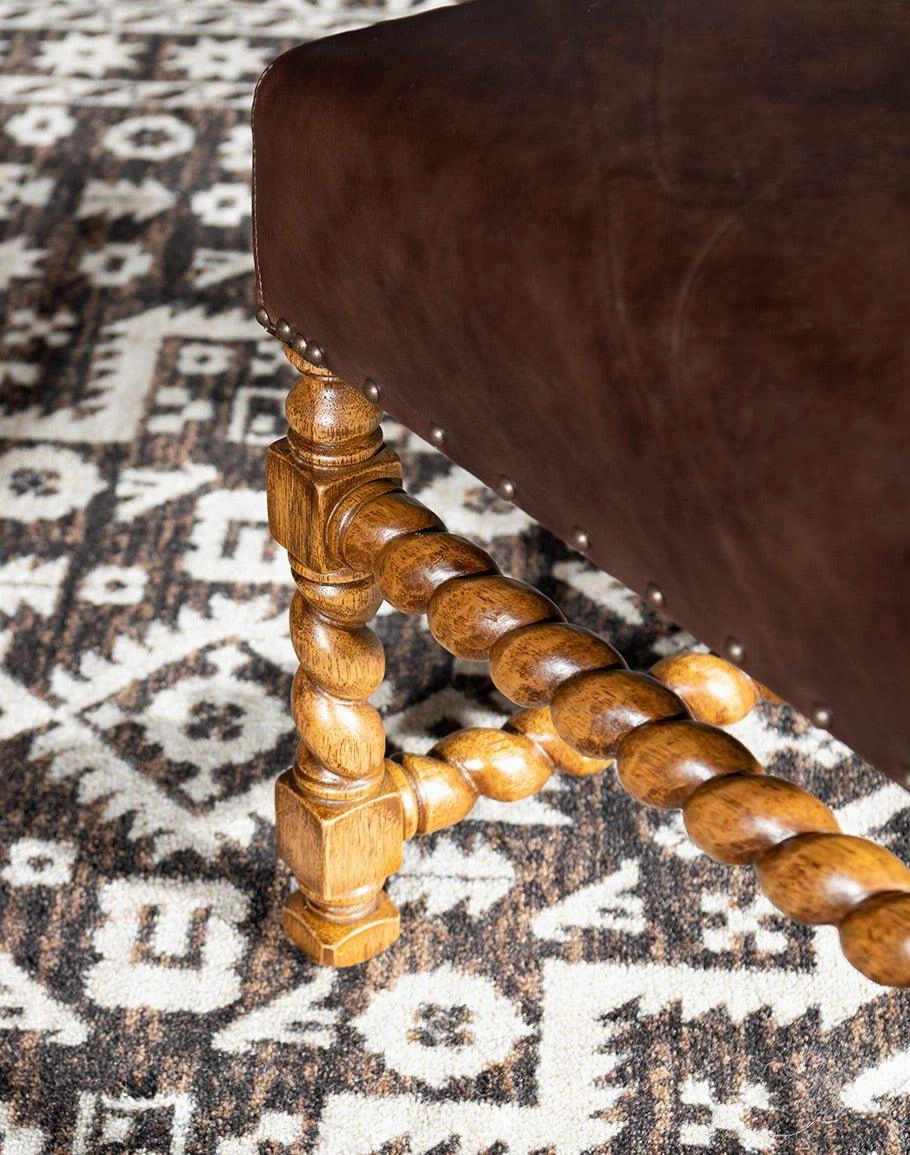 Twisted Leg Mahogany Dining Chair