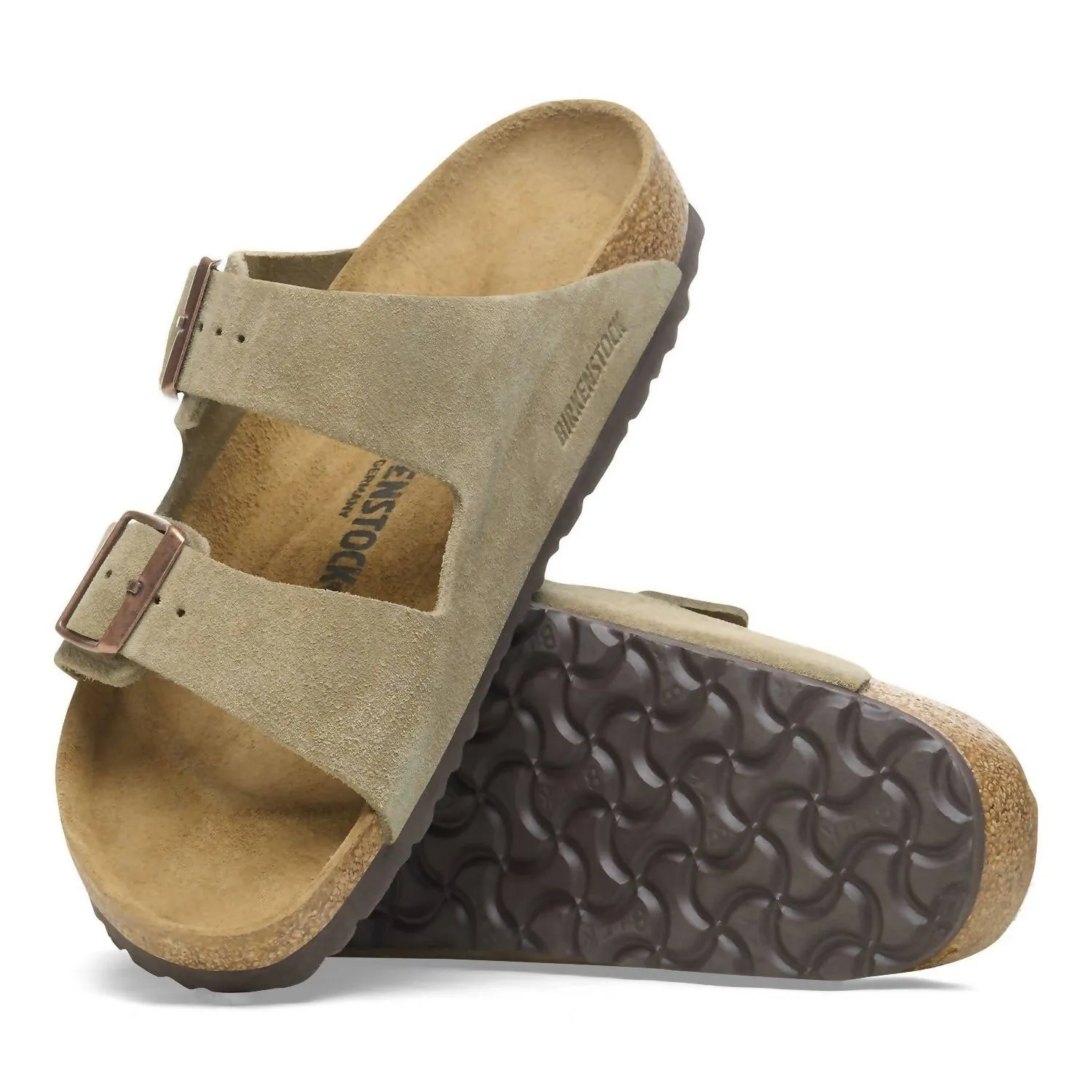 Unisex Arizona Sfb Sandal - Regular In Taupe Suede