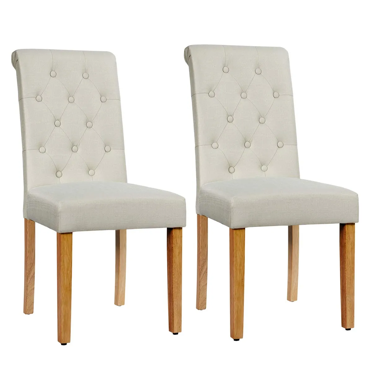 Upholstered Accent Dining Chairs Set of 2