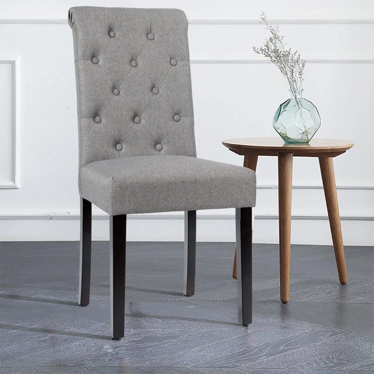 Upholstered Accent Dining Chairs Set of 2
