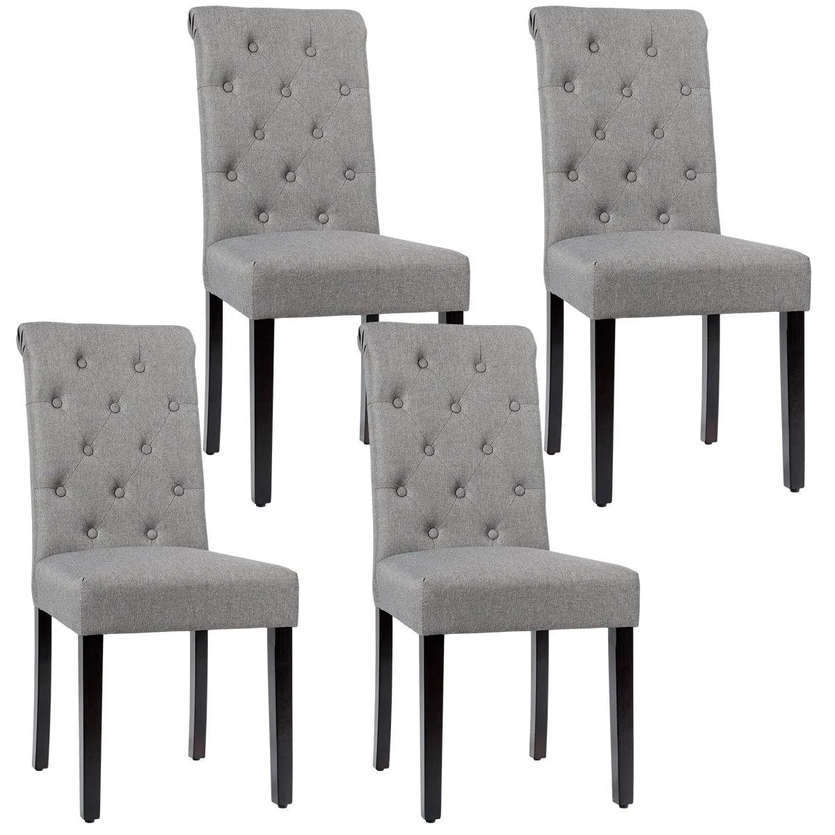 Upholstered Accent Dining Chairs Set of 2