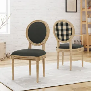 Upholstered French Design Dining Chairs - NH904603 dining table set, 6-piece dining set