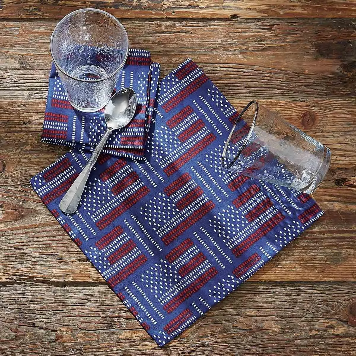 USA Flags Cocktail Napkin Set