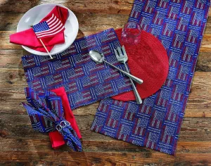 USA Flags Napkin Set blender, kitchen appliance