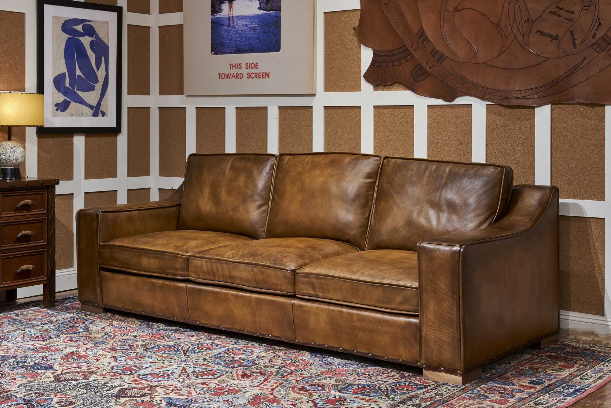 Vagabond Leather Couch gaming chair, computer chair