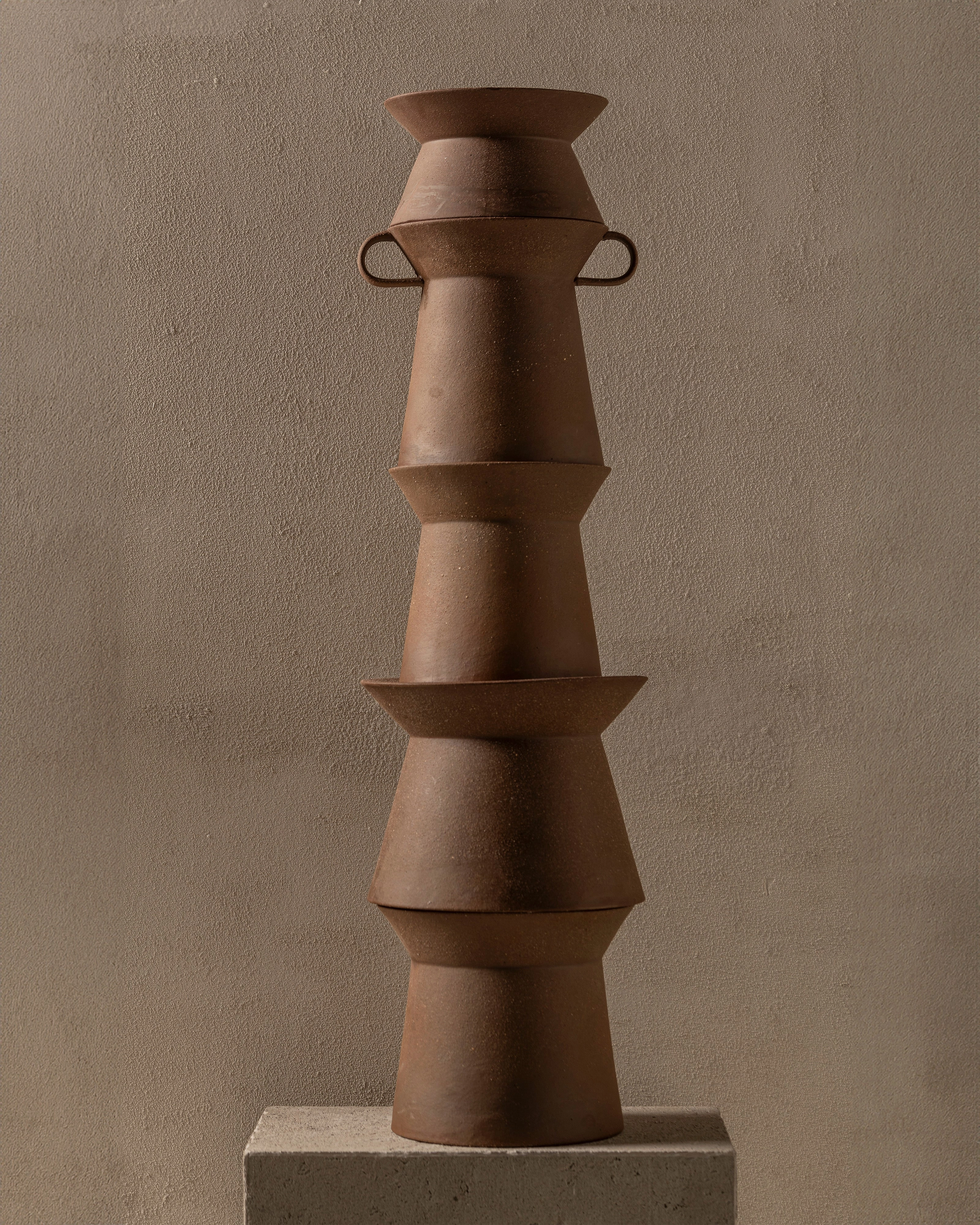 Vase 01 L red brown Marie-Ann
