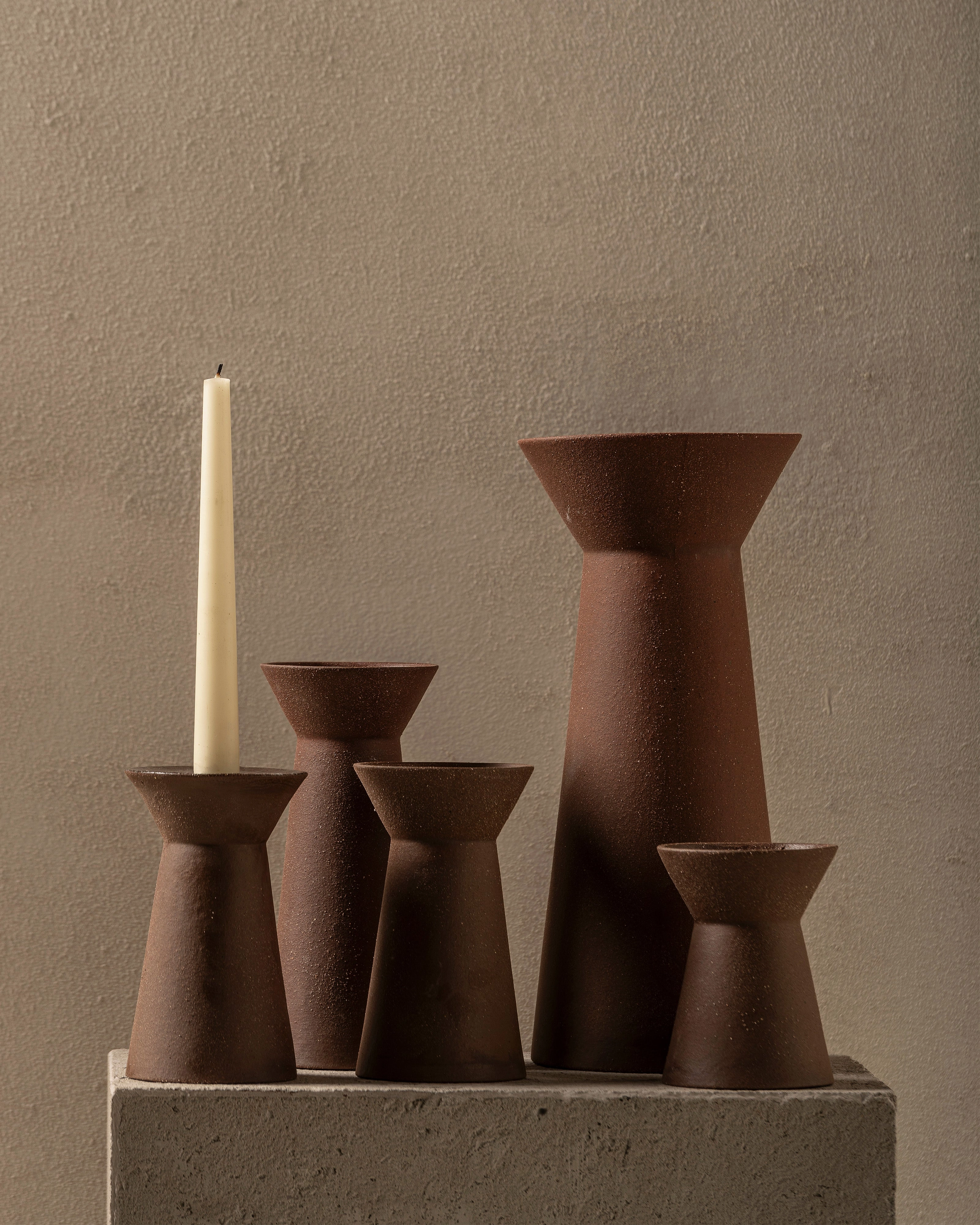 Vase 02 M red brown Marie-Ann