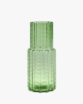 Vase 05 green transparent Waves