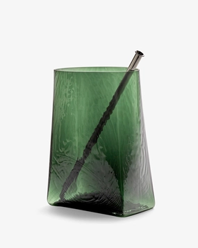 Vase with glass tube 03 green Josephine