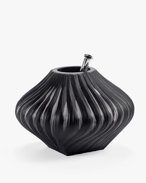 Vase with glass tube 04 black matt Josephine