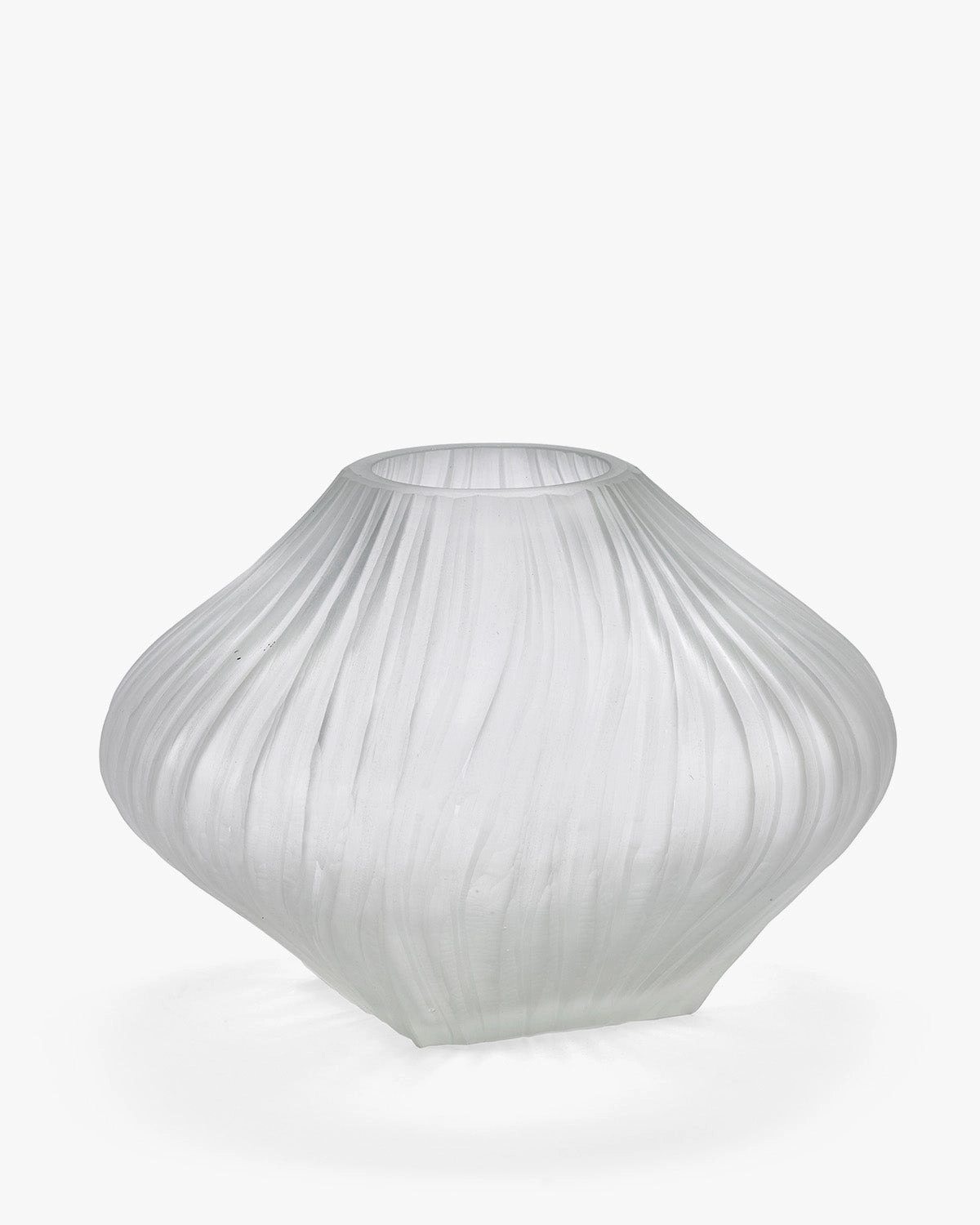 Vase with glass tube 04 transparent matt Josephine