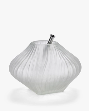 Vase with glass tube 04 transparent matt Josephine