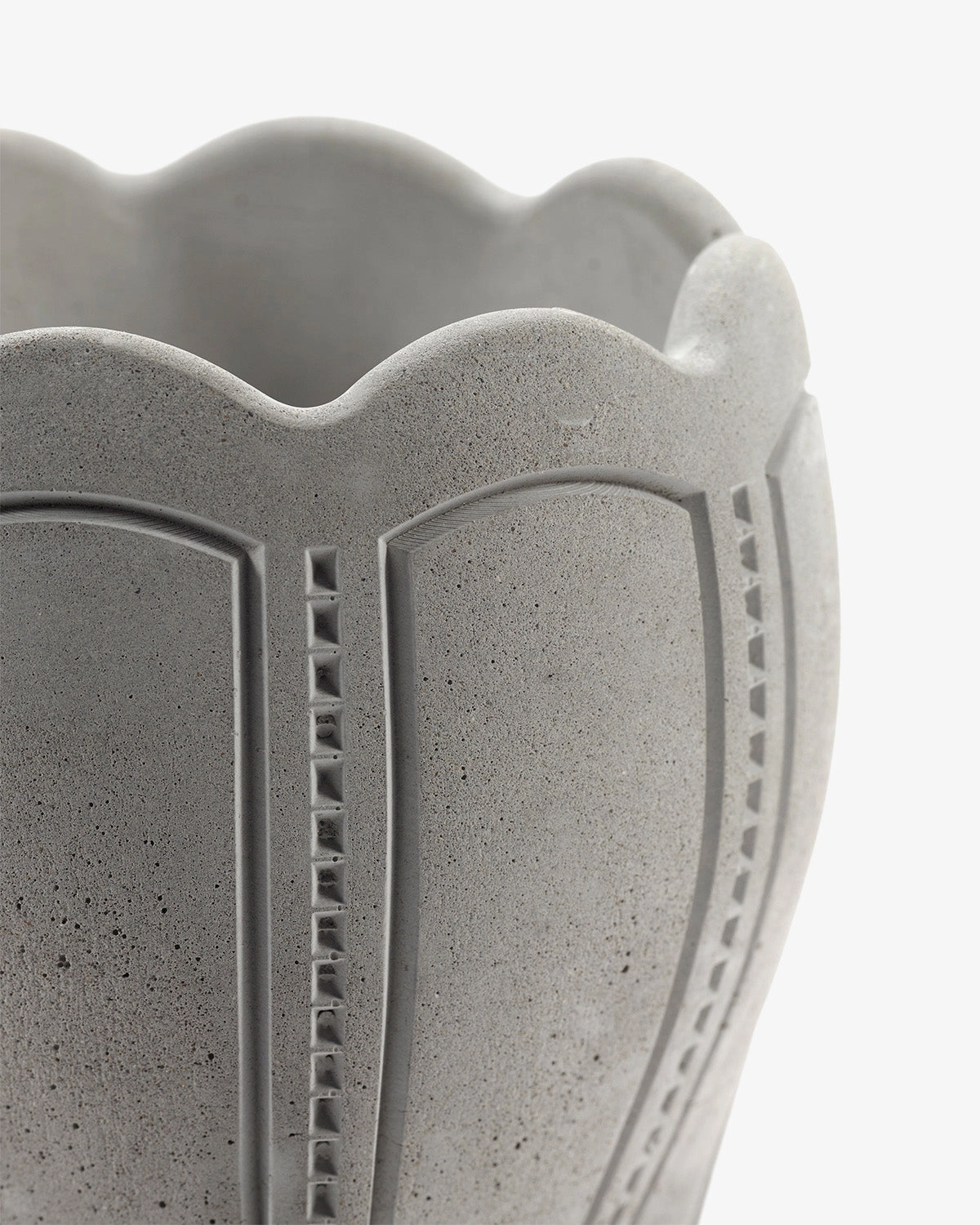 Vase with glass tube 05 concrete Josephine
