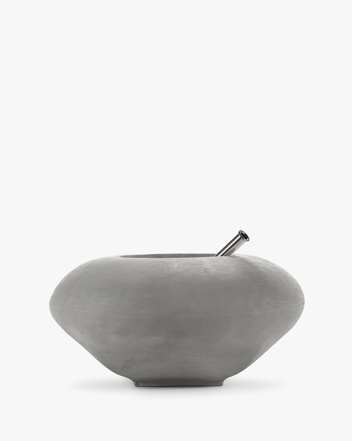 Vase with glass tube 06 concrete Josephine