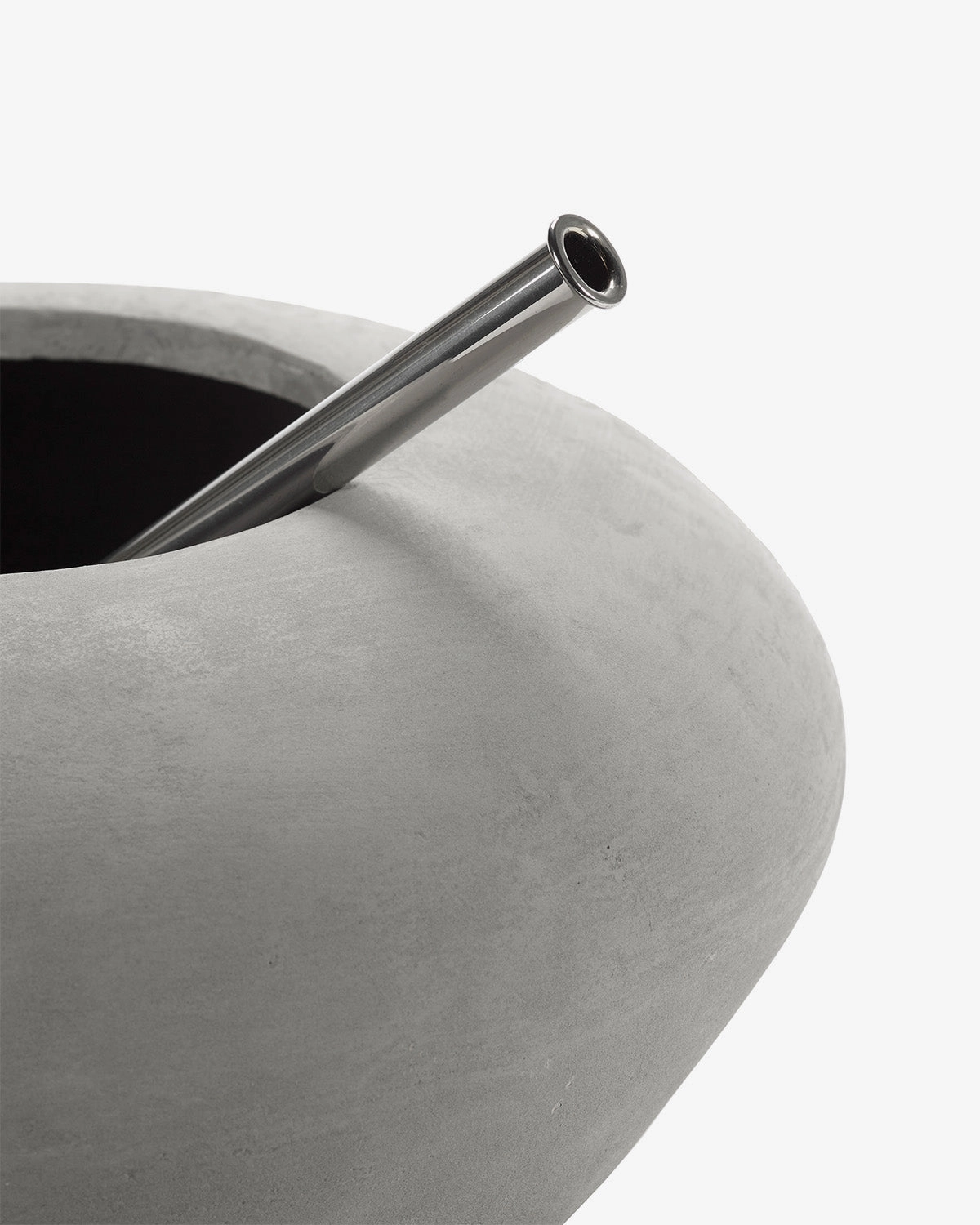 Vase with glass tube 06 concrete Josephine
