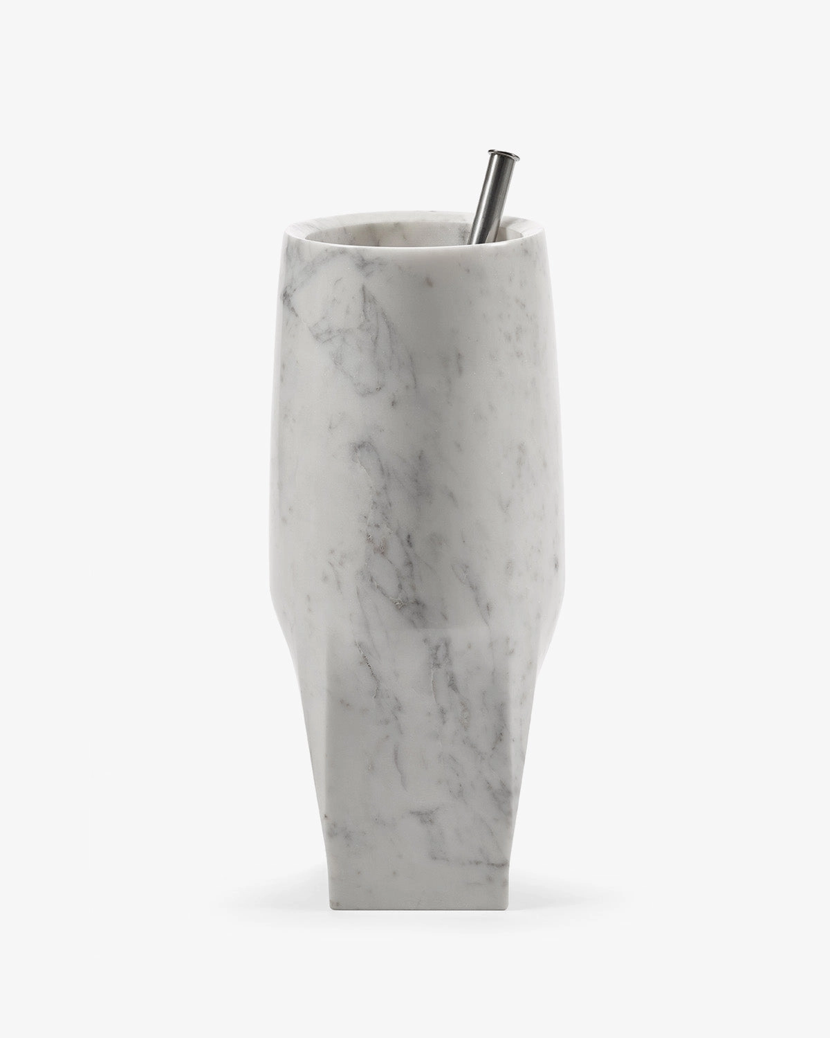 Vase with glass tube 08 L white Josephine