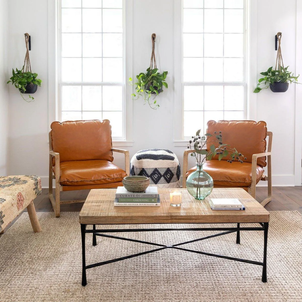 Vegan Leather Hampton Lounge Chair