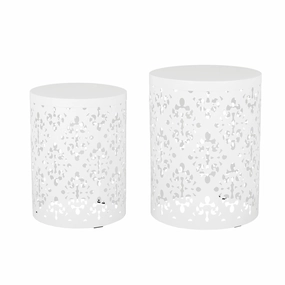 Verdugo Outdoor Metal Side Tables, Set of 2 patio chairs, outdoor seating