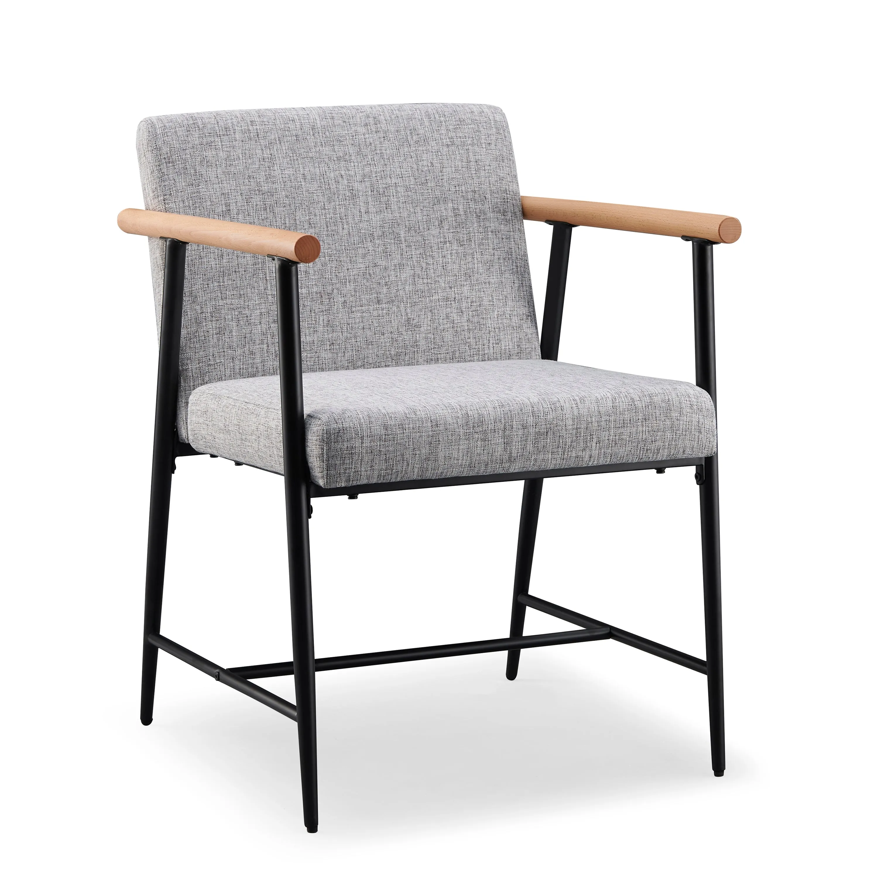 Versatile Set of 2 Modern Accent Chairs  Upholstered Armchairs