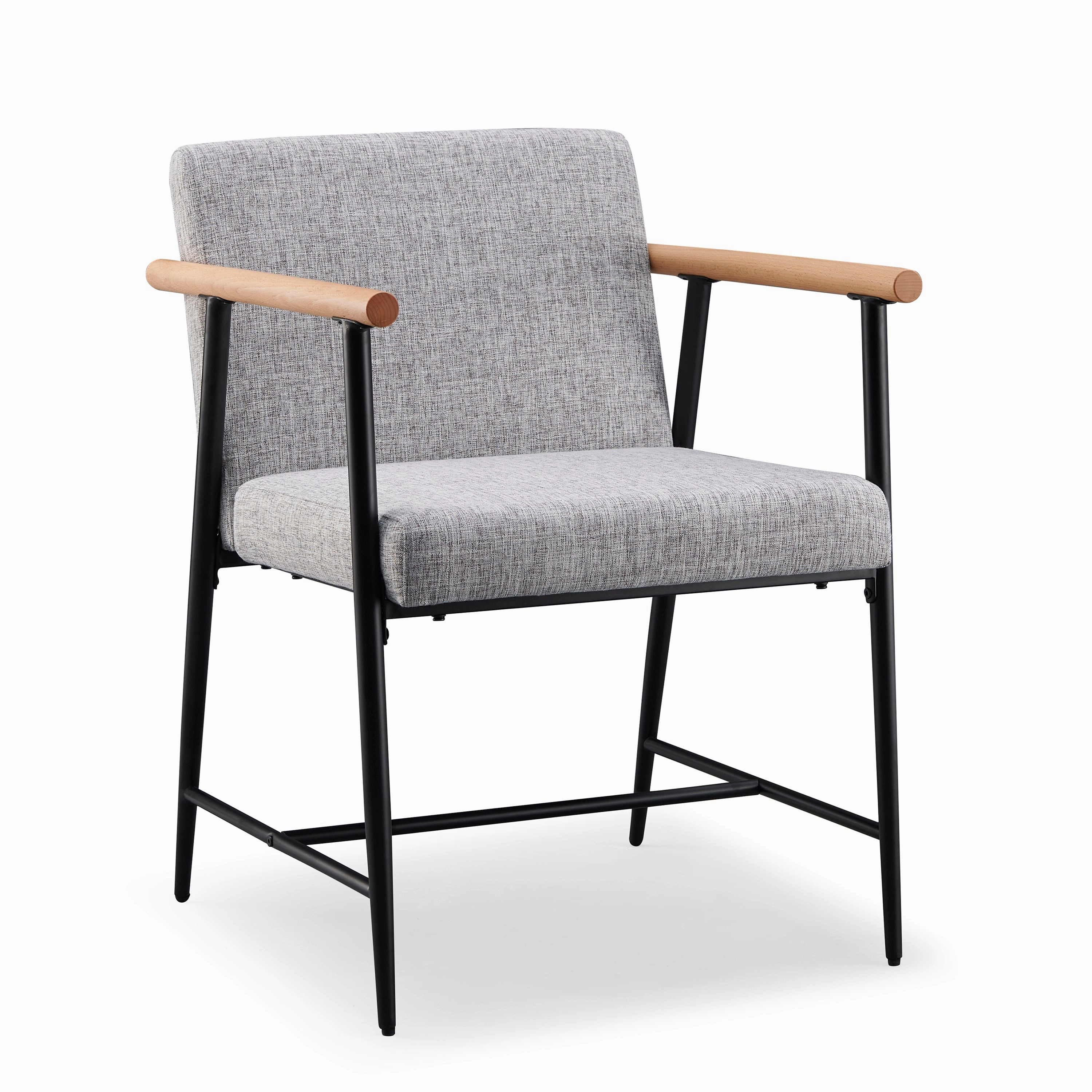 Versatile Set of 2 Modern Accent Chairs  Upholstered Armchairs