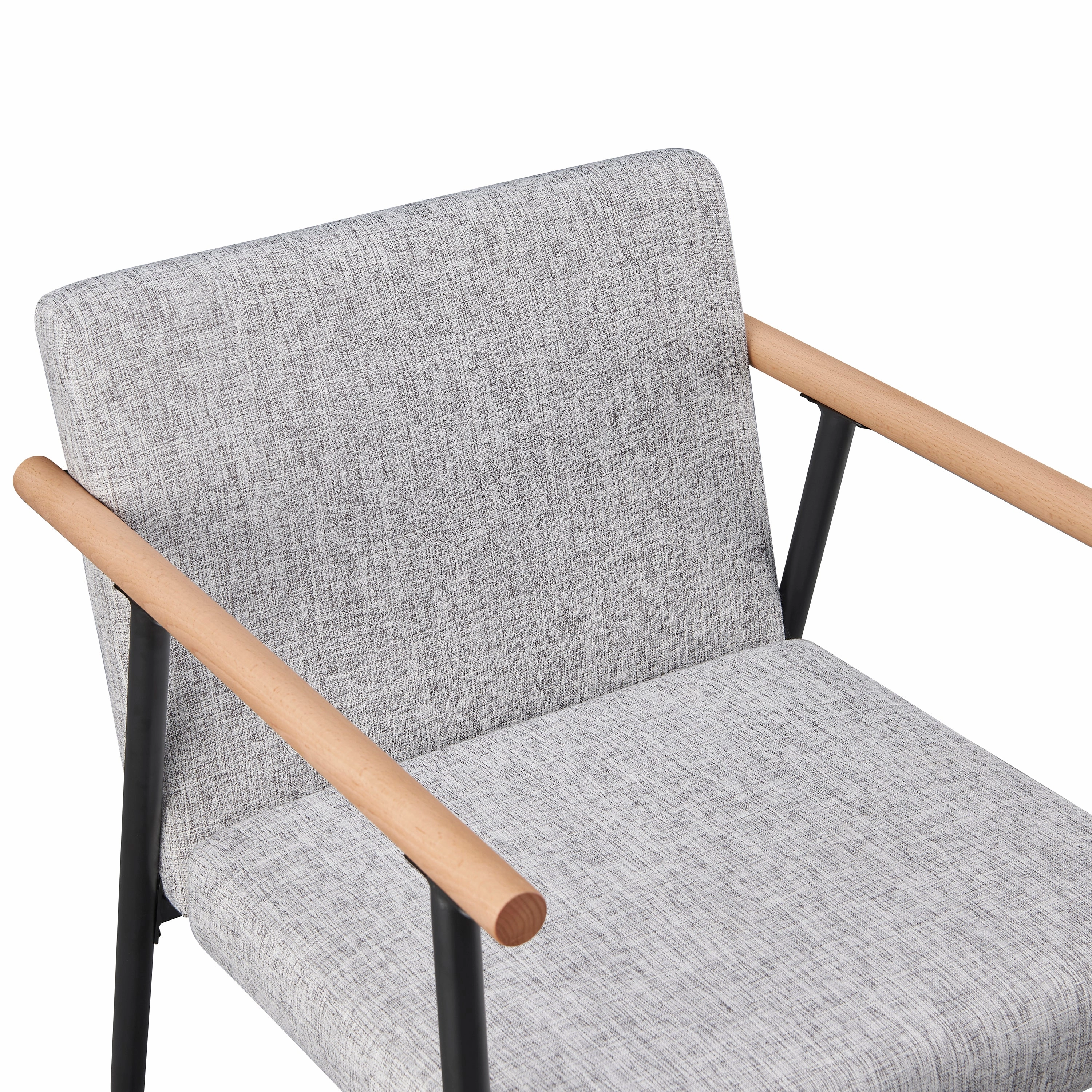 Versatile Set of 2 Modern Accent Chairs  Upholstered Armchairs
