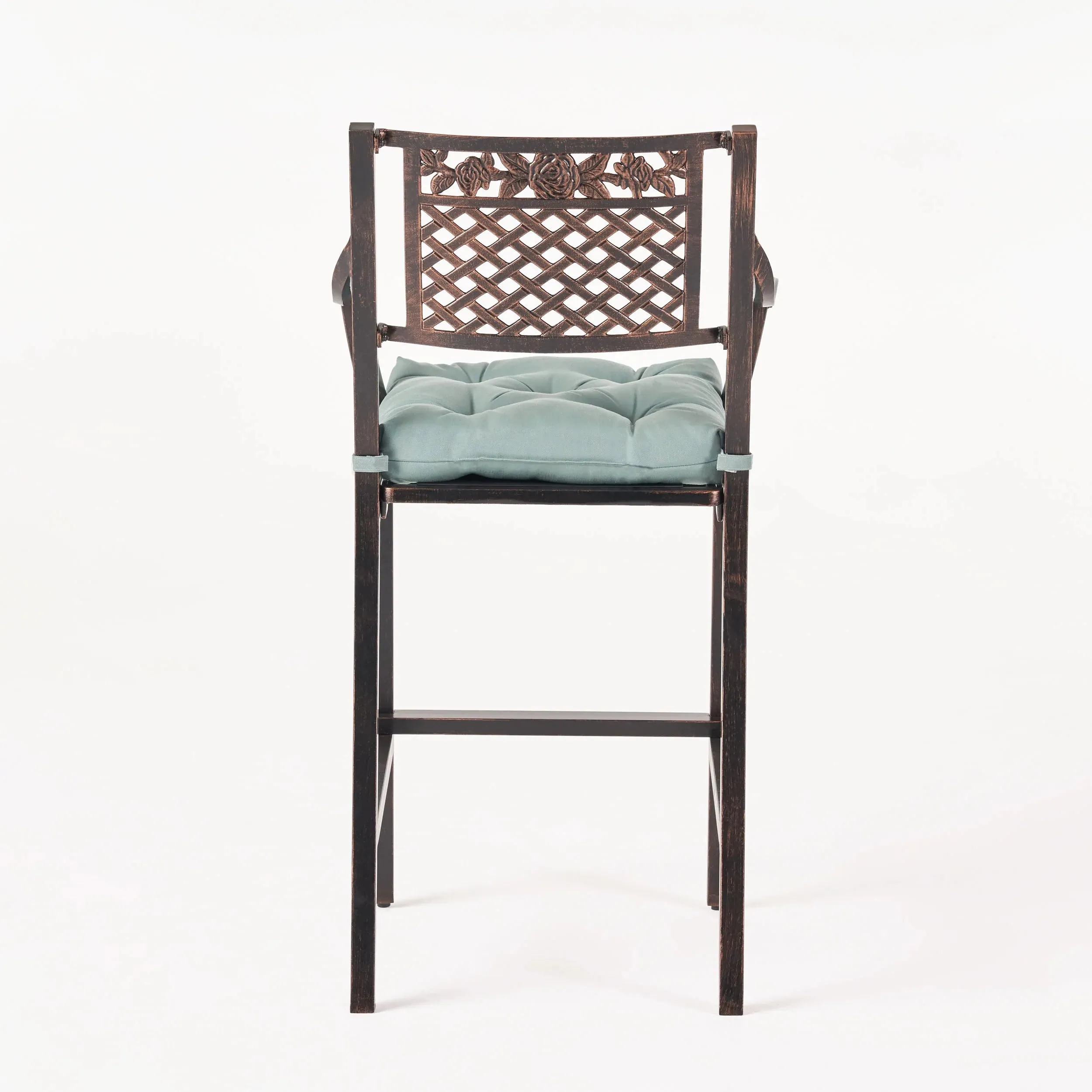 Vista Outdoor Barstool with Cushion (Set of 2)