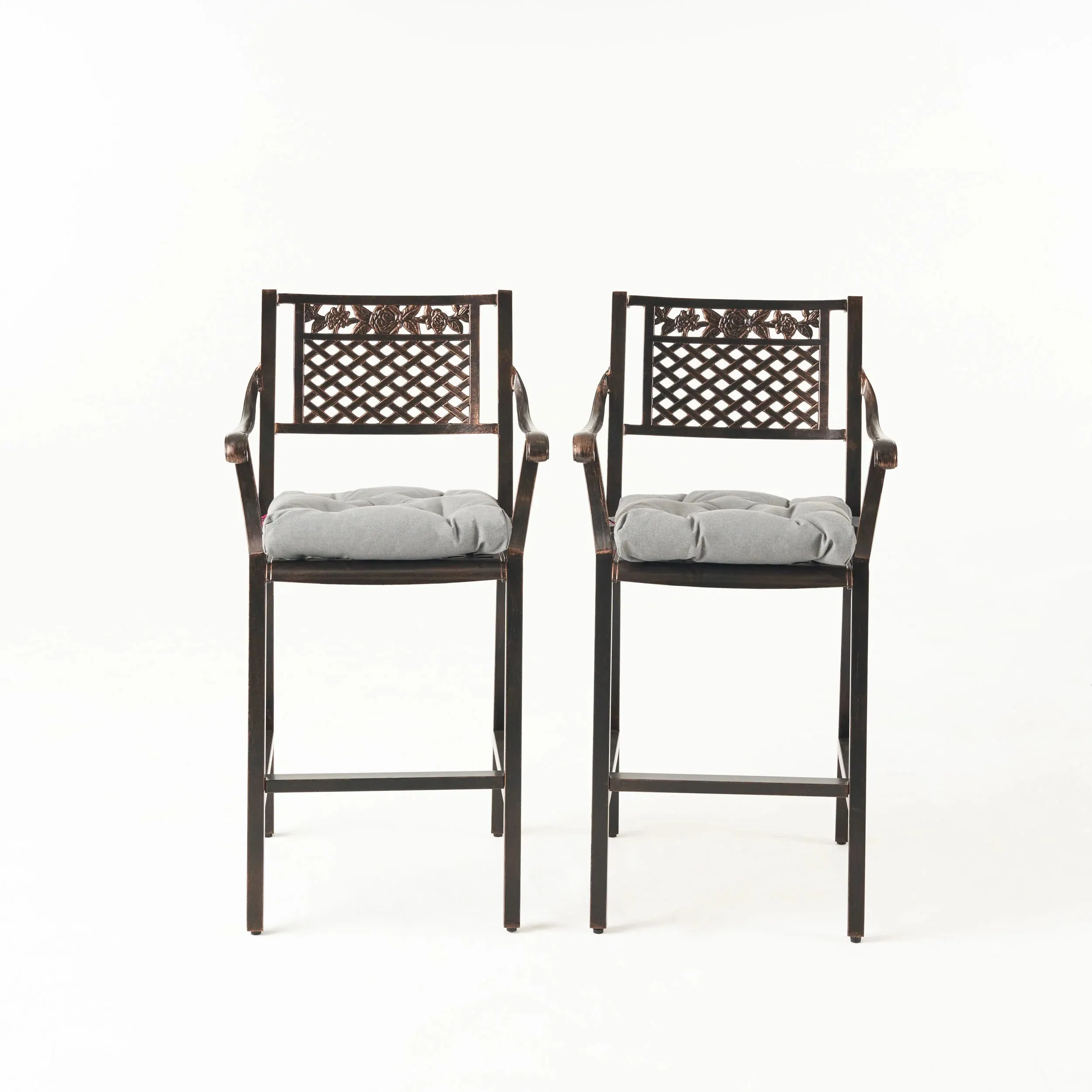 Vista Outdoor Barstool with Cushion (Set of 2) patio chairs, outdoor seating