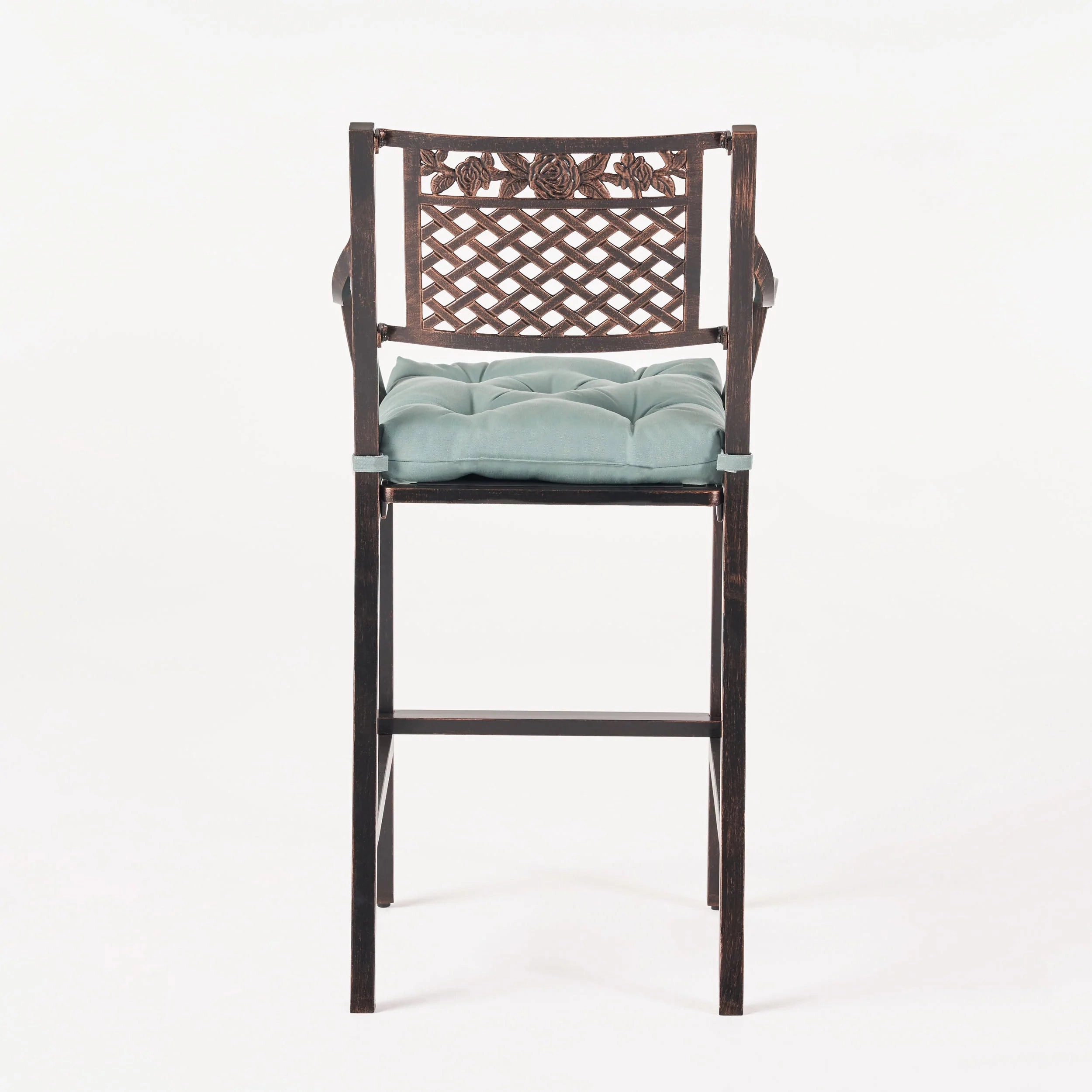 Vista Outdoor Barstool with Cushion (Set of 2)
