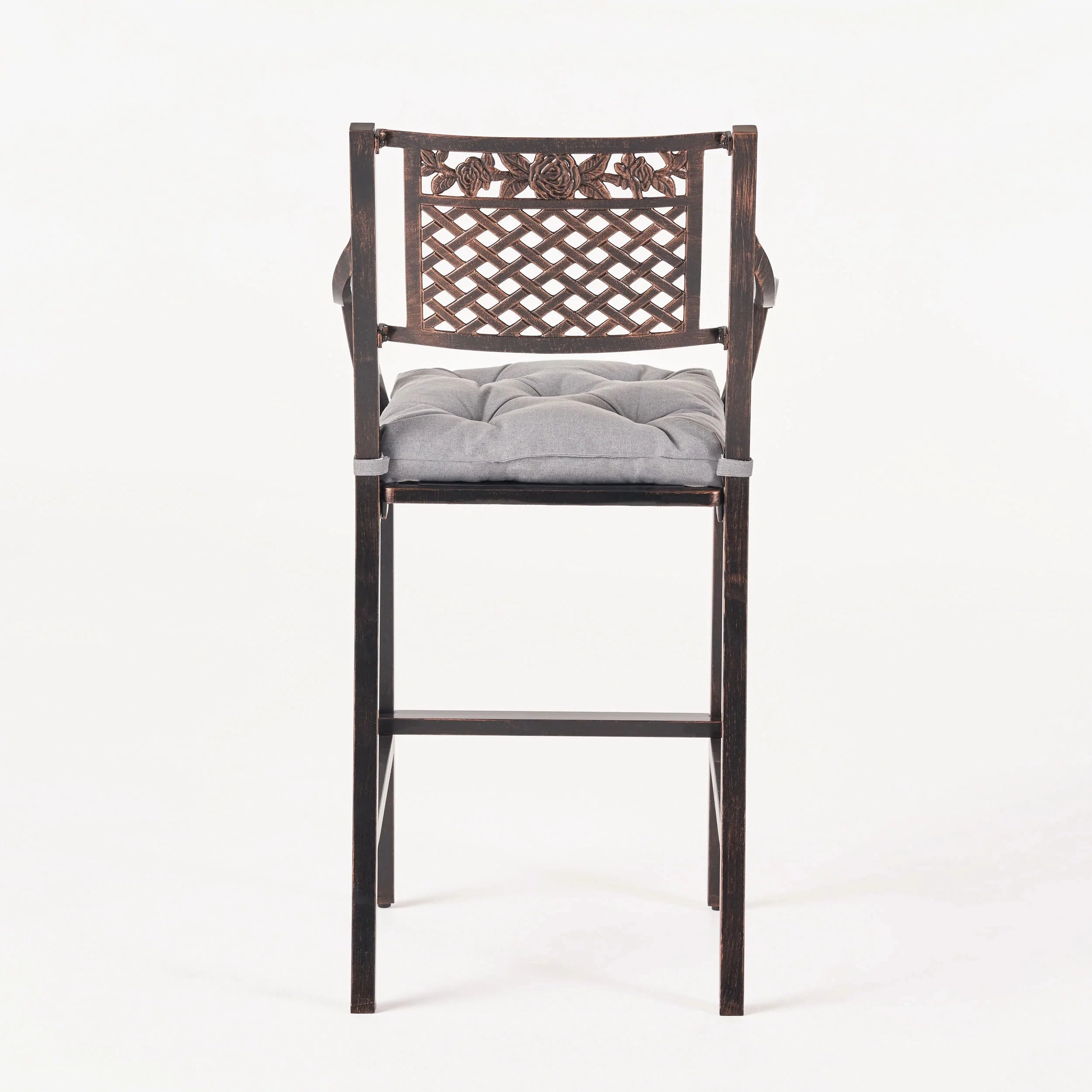 Vista Outdoor Barstool with Cushion (Set of 2)