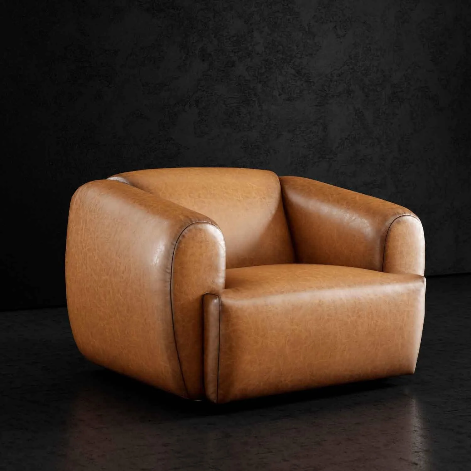 Wanton Luxury Leather Swivel Chair