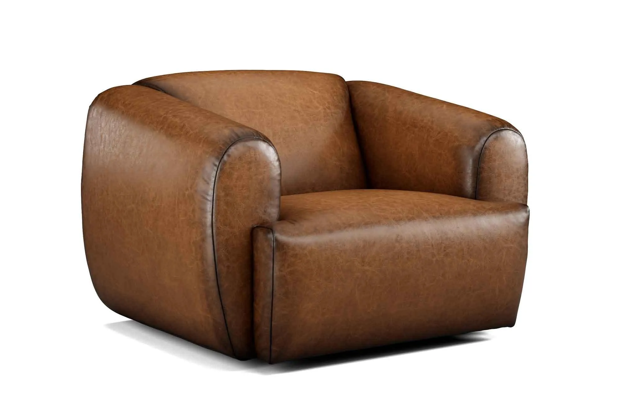 Wanton Luxury Leather Swivel Chair