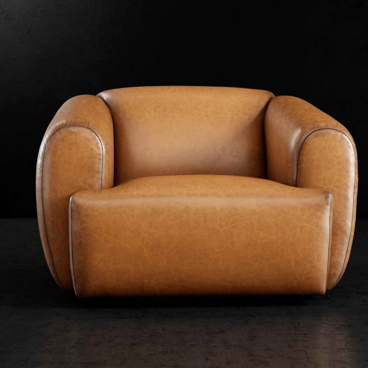 Wanton Luxury Leather Swivel Chair