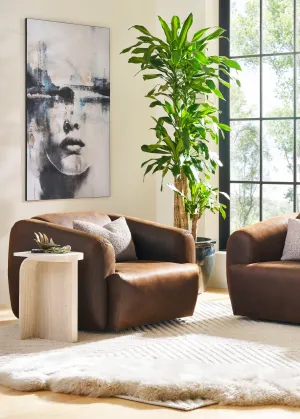 Wanton Luxury Leather Swivel Chair gaming chair, computer chair